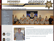 Tablet Screenshot of mcdonaldcountysheriff.com